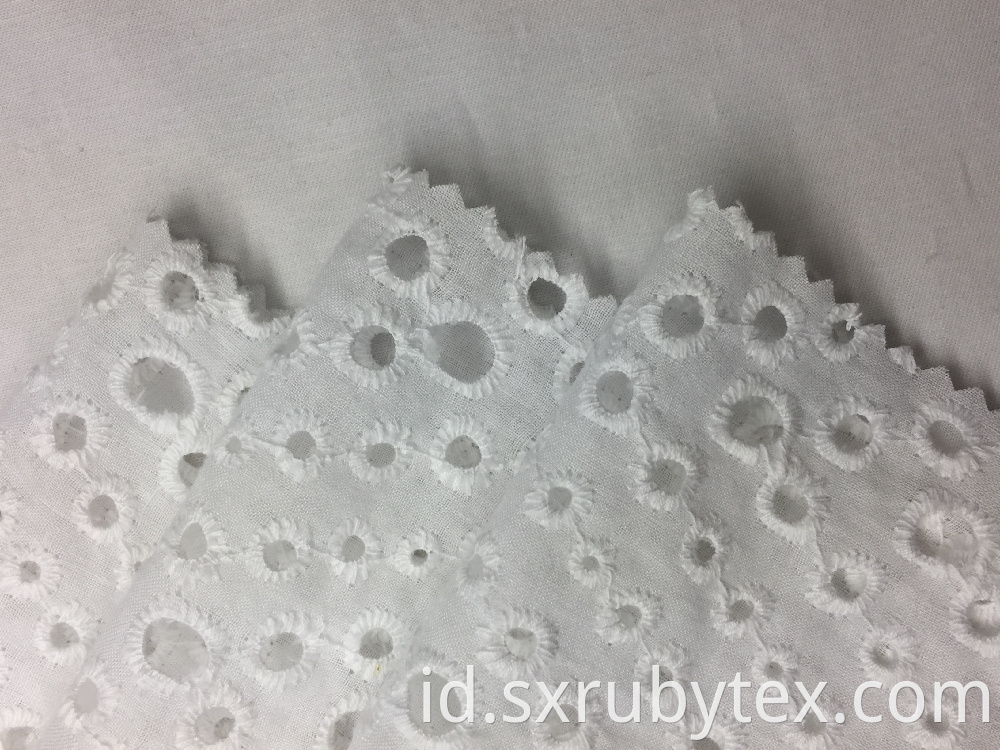 Cotton Voile Solid Fabric Embroidery